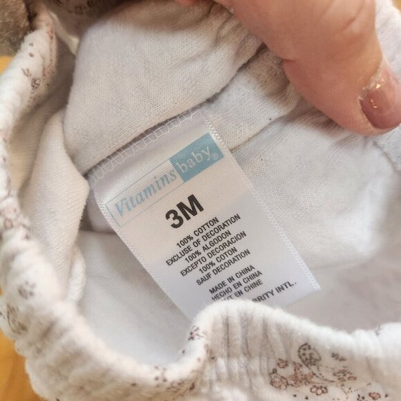 BUNDLE (5) Baby Girl Pants Footies Pink Purple Clothing Bundle NB 0-3 Months - Picture 13 of 13